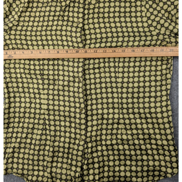 Bob Mackie Button Up Blosue Womens 14 Wearable Art Vintage 70s Geometric Retro - Picture 6 of 7